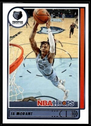 _10 2021 NBA Hoops Memphis Grizzlies #132 Ja Morant
