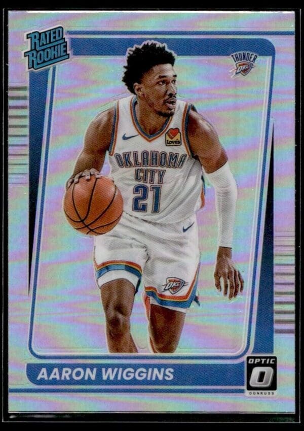 2021 Donruss Optic Oklahoma City Thunder #191 Aaron Wiggins RC Rookie Holo