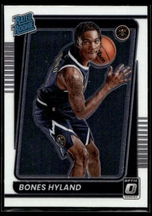 2021 Donruss Optic Denver Nuggets #194 Bones Hyland RC Rookie