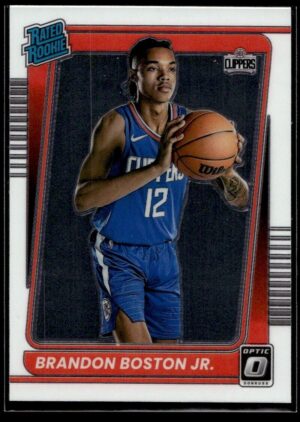 2021 Donruss Optic Los Angeles Clippers #189 Brandon Boston Jr. RC Rookie