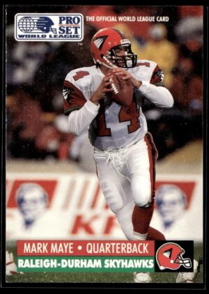 1991 Pro Set WLAF World Bowl Combo Raleigh-Durham Skyhawks #26 Mark Maye