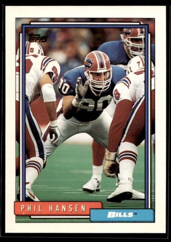 1992 Topps Buffalo Bills #415 Phil Hansen