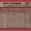1989 Bowman Detroit Tigers #94 Doyle Alexander