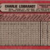 1989 Bowman Kansas City Royals #116 Charlie Leibrandt