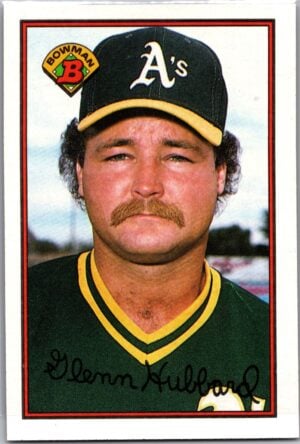 1989 Bowman Oakland Athletics #199 Glenn Hubbard