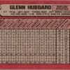 1989 Bowman Oakland Athletics #199 Glenn Hubbard