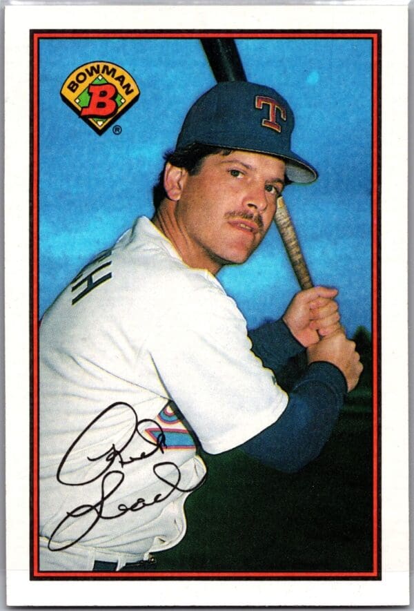 1989 Bowman Texas Rangers #234 Rick Leach