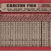 1989 Bowman Chicago White Sox #62 Carlton Fisk
