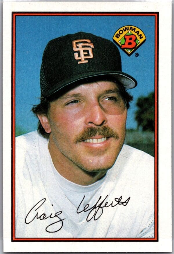 1989 Bowman San Francisco Giants #464 Craig Lefferts