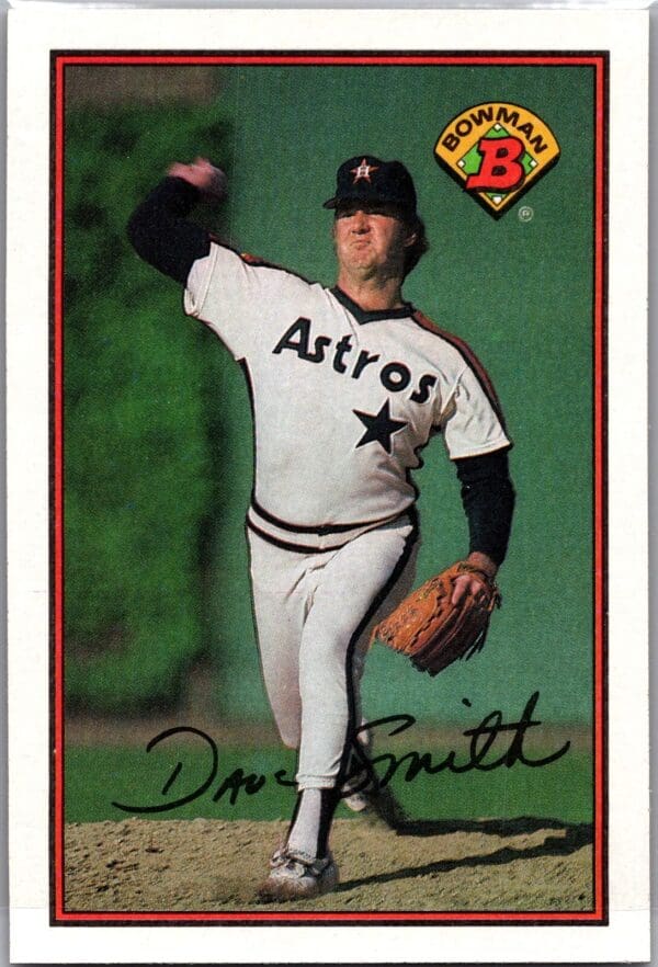 1989 Bowman Houston Astros #317 Dave Smith