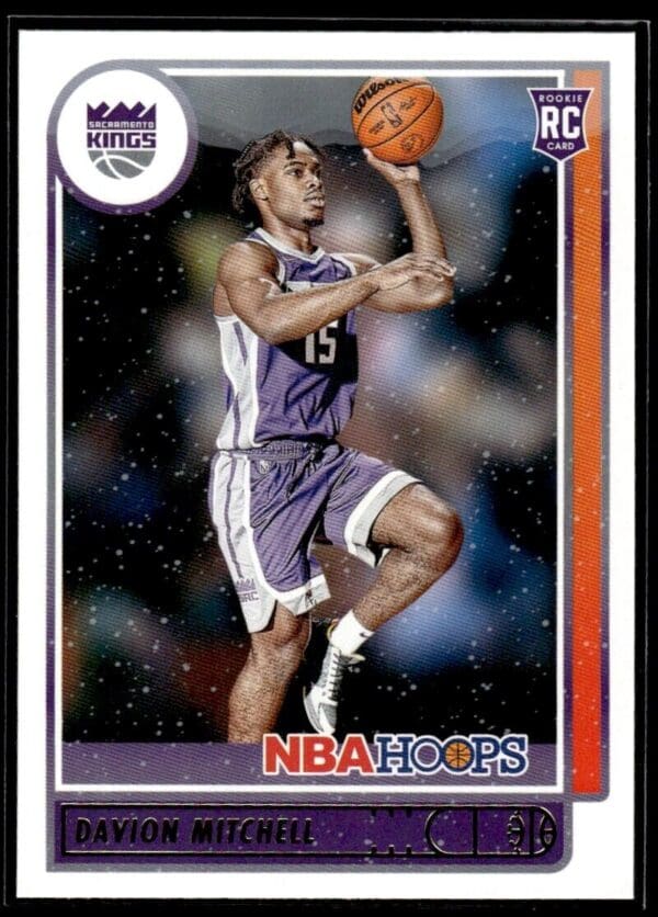 2021 NBA Hoops Sacramento Kings #228 Davion Mitchell RC Rookie