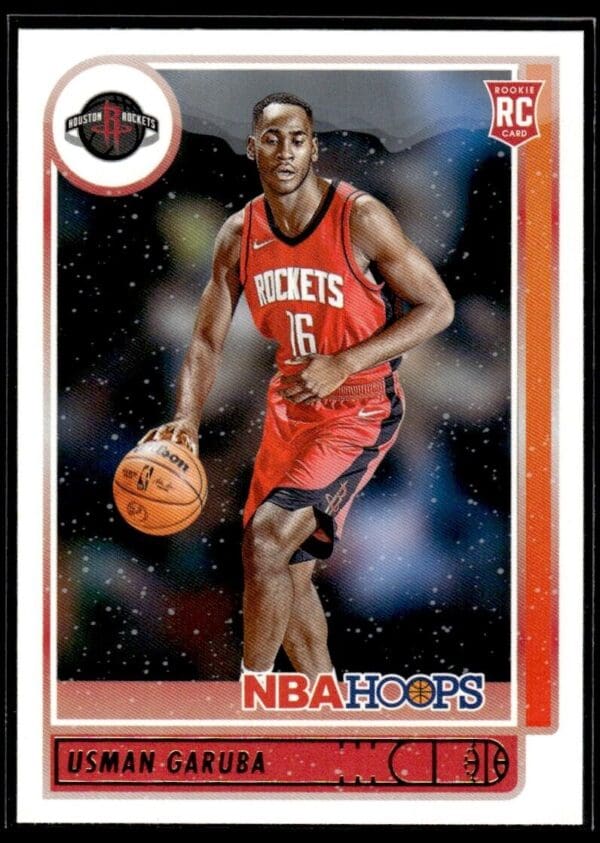 2021 NBA Hoops Houston Rockets #238 Usman Garuba RC Rookie