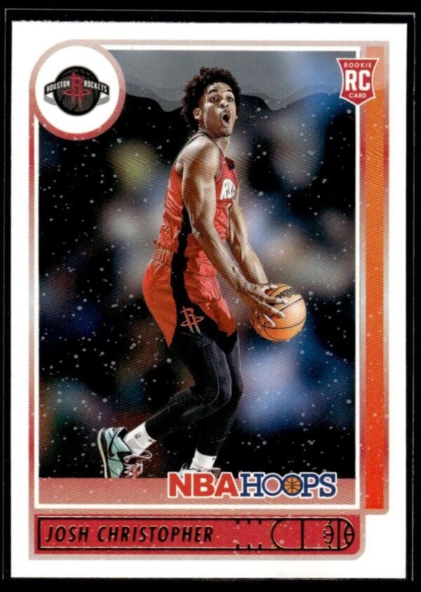 2021 NBA Hoops Houston Rockets #214 Josh Christopher RC Rookie