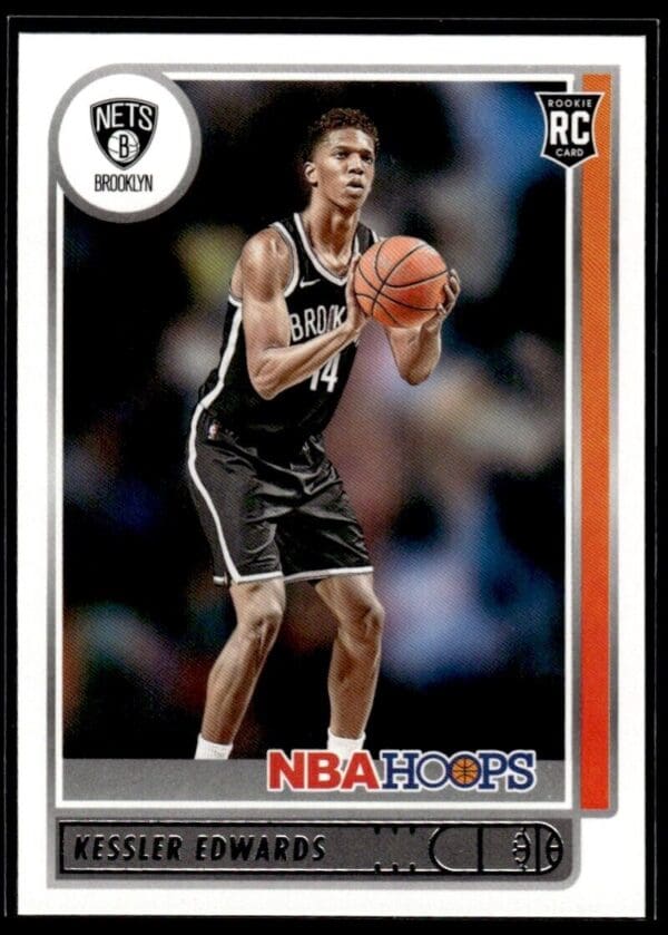 _10 2021 NBA Hoops Brooklyn Nets #246 Kessler Edwards RC Rookie