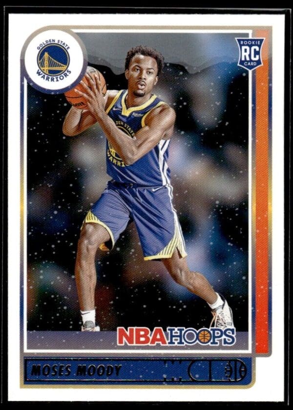 2021 NBA Hoops Golden State Warriors #229 Moses Moody RC Rookie
