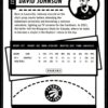 2021 NBA Hoops Toronto Raptors #222 David Johnson RC Rookie