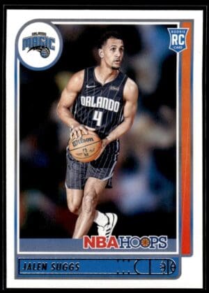 _10 2021 NBA Hoops Orlando Magic #210 Jalen Suggs RC Rookie