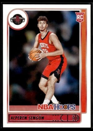 _10 2021 NBA Hoops Houston Rockets #204 Alperen Sengun RC Rookie