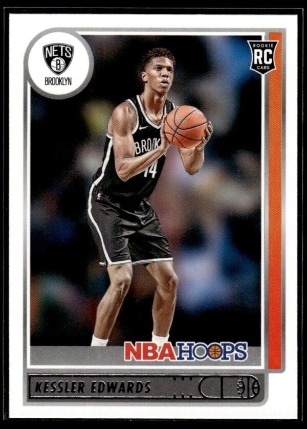 _10 2021 NBA Hoops Brooklyn Nets #246 Kessler Edwards RC Rookie