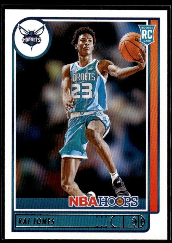 _10 2021 NBA Hoops Charlotte Hornets #230 Kai Jones RC Rookie