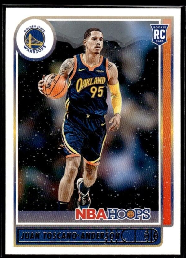 2021 NBA Hoops Golden State Warriors #248 Juan Toscano-Anderson RC Rookie