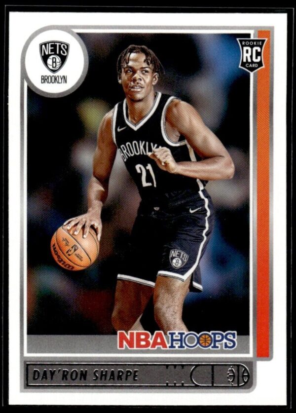 2021 NBA Hoops Brooklyn Nets #215 Day'Ron Sharpe RC Rookie