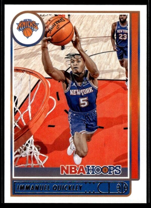 2021 NBA Hoops New York Knicks #187 Immanuel Quickley