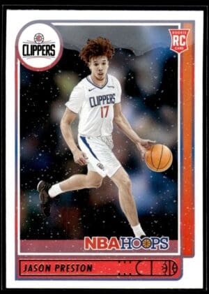 2021 NBA Hoops Los Angeles Clippers #242 Jason Preston RC Rookie