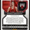 2021 Panini Prizm Chicago Bulls #166 Marko Simonovic RC Rookie Green
