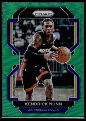 2021 Panini Prizm Los Angeles Lakers #216 Kendrick Nunn Green
