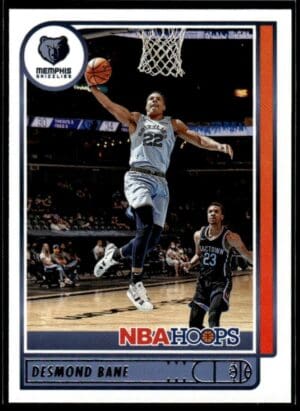 _10 2021 NBA Hoops Memphis Grizzlies #192 Desmond Bane