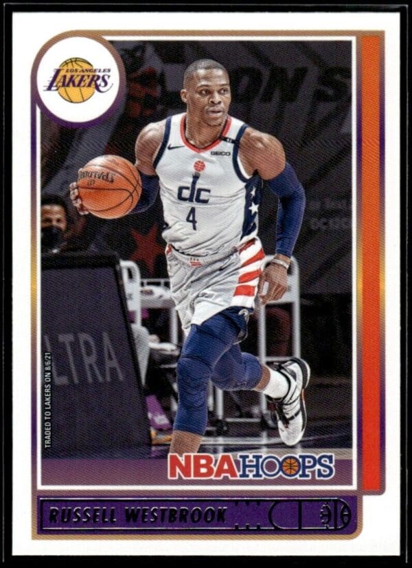 2021 NBA Hoops Los Angeles Lakers #90 Russell Westbrook