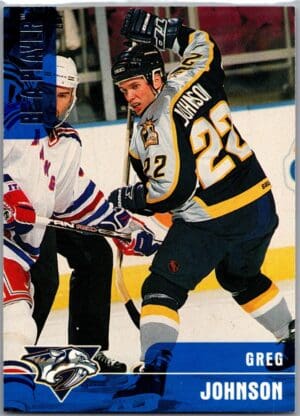 _10 1999 Be a Player Memorabilia Nashville Predators #278 Greg Johnson