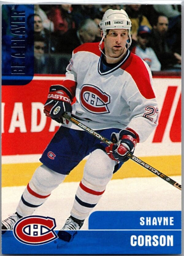 1999 Be a Player Memorabilia Montreal Canadiens #29 Shayne Corson