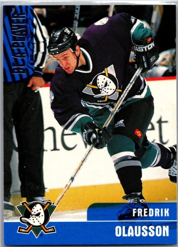 1999 Be a Player Memorabilia Anaheim Mighty Ducks #165 Fredrik Olausson