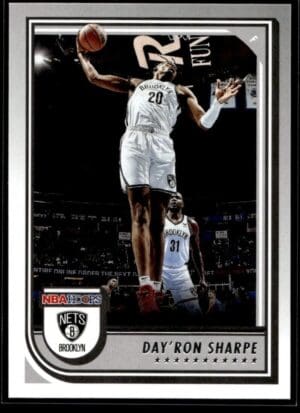 2022 Hoops Brooklyn Nets #17 Day'Ron Sharpe