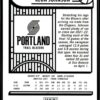2022 Hoops Portland Trail Blazers #213 Keon Johnson