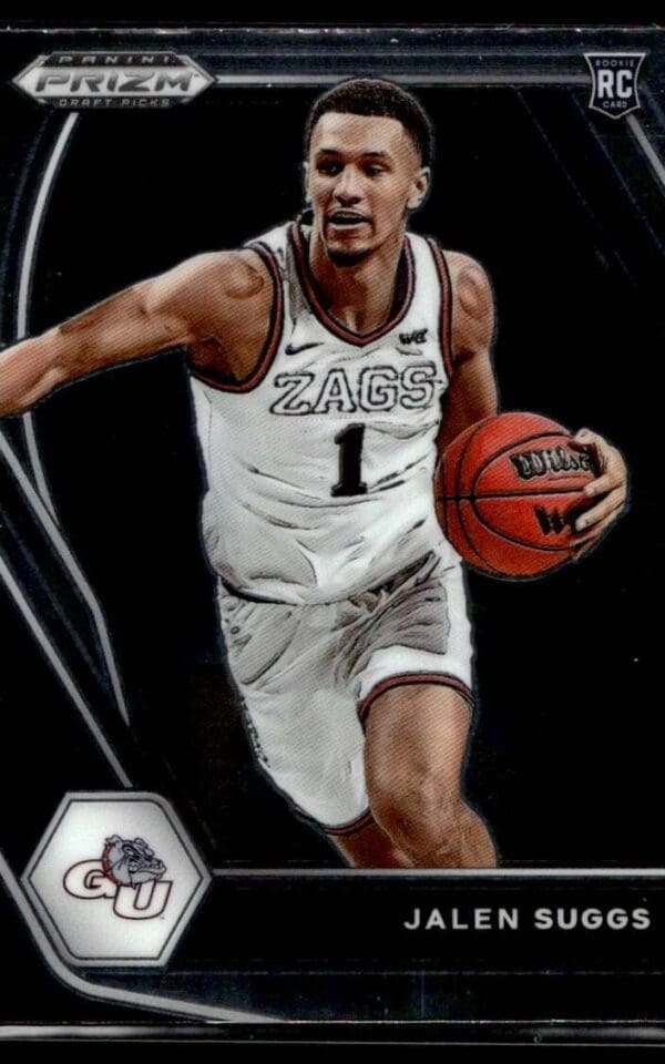 2021 Panini Prizm Draft Picks Gonzaga Bulldogs #3 Jalen Suggs RC Rookie