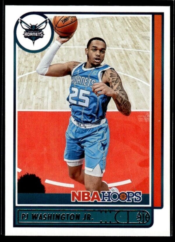 _10 2021 NBA Hoops Charlotte Hornets #170 PJ Washington Jr.