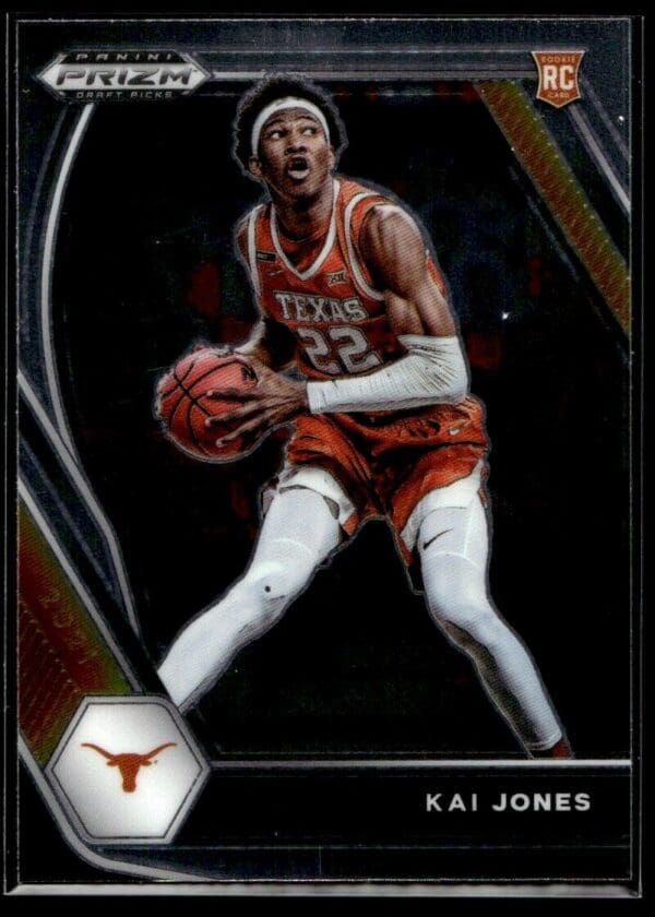 _10 2021 Panini Prizm Draft Picks Texas Longhorns #14 Kai Jones RC Rookie