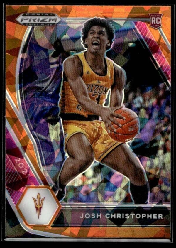 2021 Panini Prizm Draft Picks Arizona State Sun Devils #22 Josh Christopher RC R