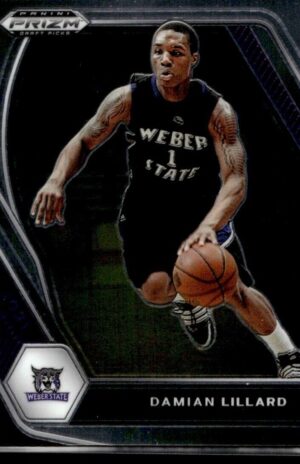 2021 Panini Prizm Draft Picks Weber State Wildcats #83 Damian Lillard