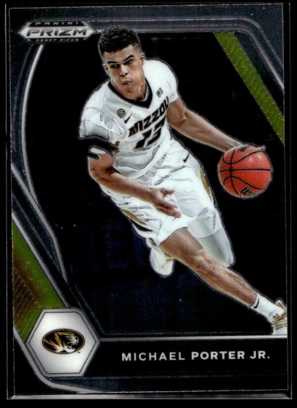 _10 2021 Panini Prizm Draft Picks Missouri Tigers #98 Michael Porter Jr.