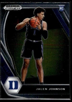 2021 Panini Prizm Draft Picks Duke Blue Devils #10 Jalen Johnson RC Rookie