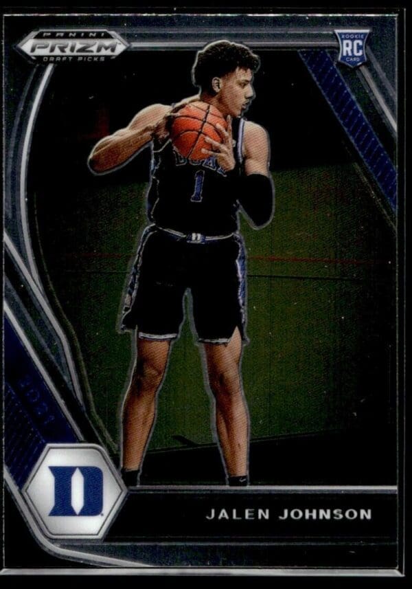 2021 Panini Prizm Draft Picks Duke Blue Devils #10 Jalen Johnson RC Rookie