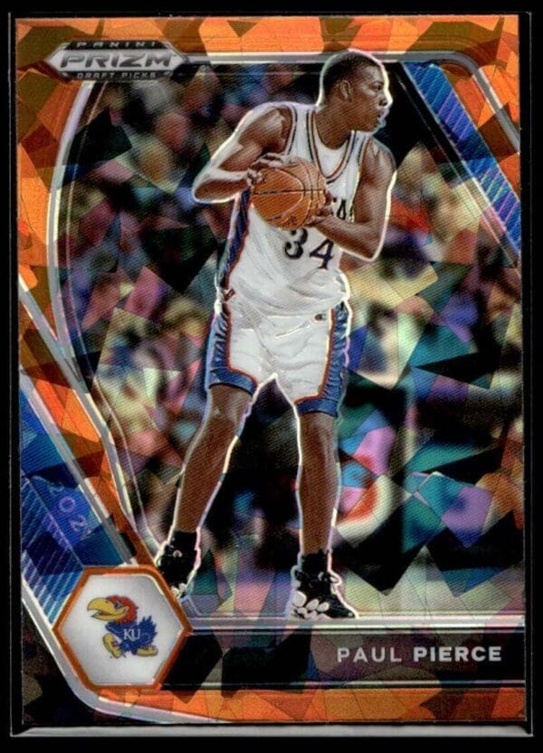 2021 Panini Prizm Draft Picks Kansas Jayhawks #89 Paul Pierce RC Rookie Orange C