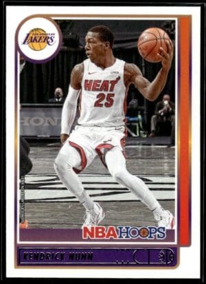 2021 NBA Hoops Los Angeles Lakers #60 Kendrick Nunn