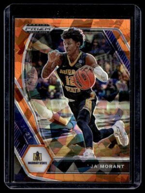 _10 2021 Panini Prizm Draft Picks Murray State Racers #64 Ja Morant RC Rookie