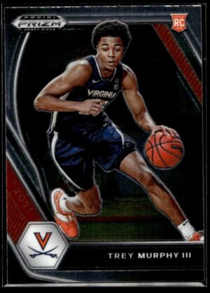 _10 2021 Panini Prizm Draft Picks Virginia Cavaliers #40 Trey Murphy III RC Rookie