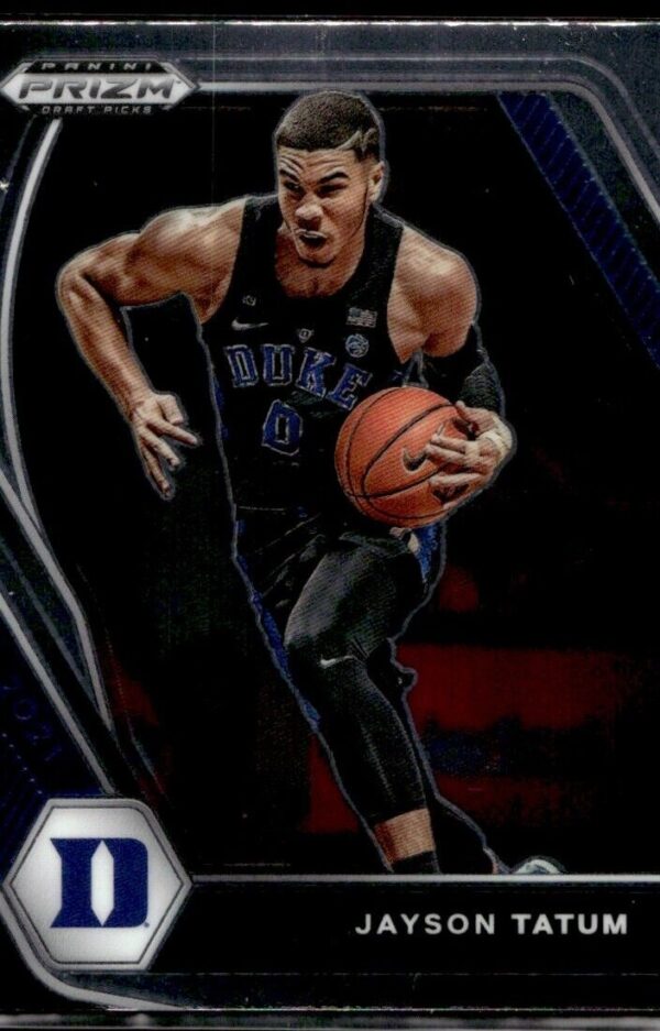 _10 2021 Panini Prizm Draft Picks Duke Blue Devils #61 Jayson Tatum